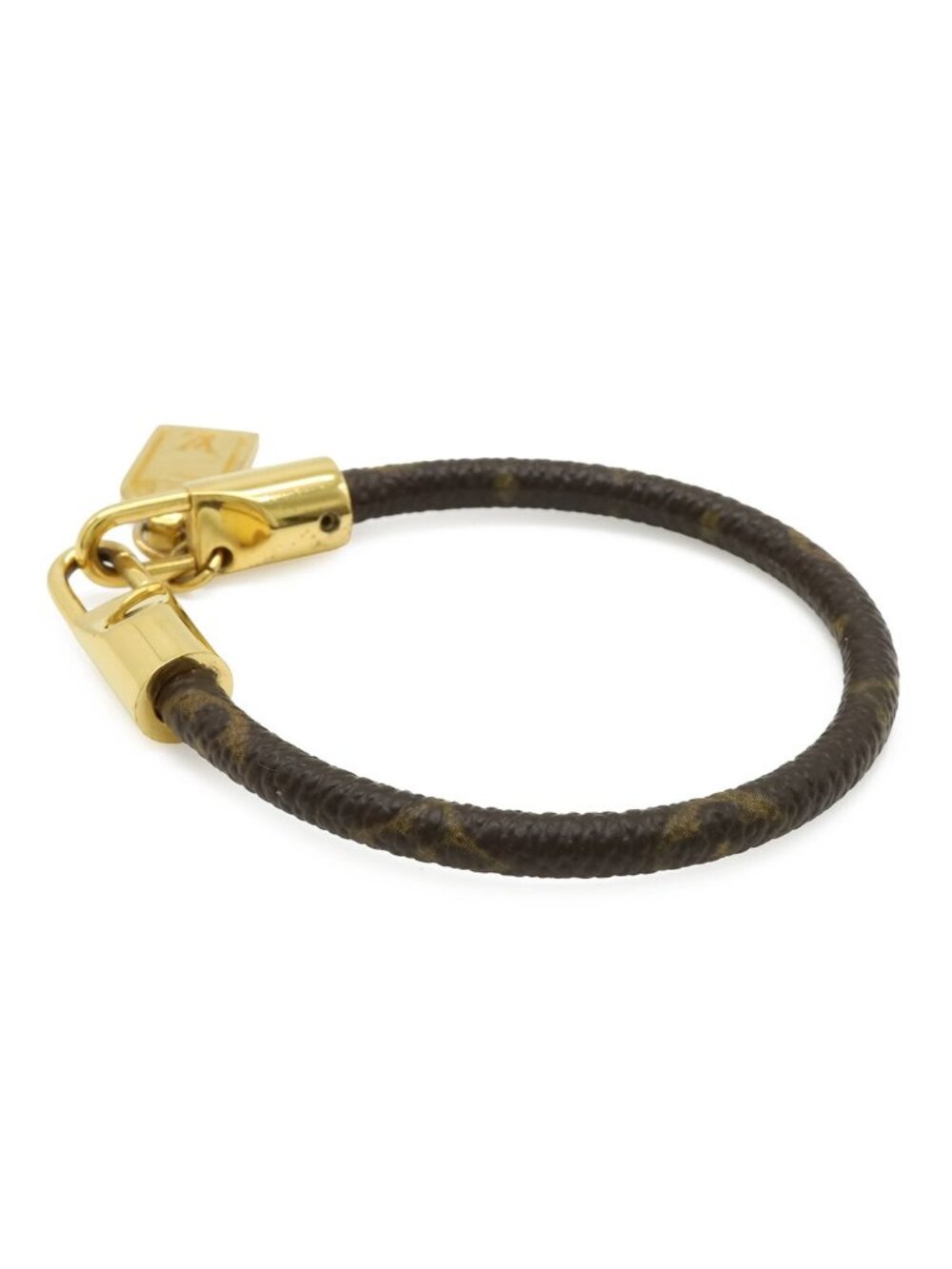 Louis Vuitton Monogram Bracelet Luck It Charm Gold - Picture 2 of 5